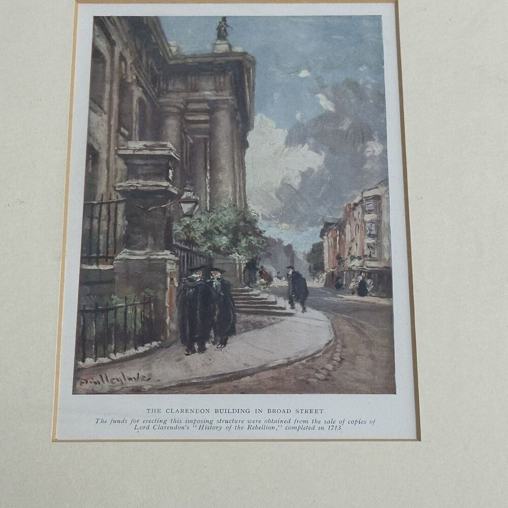 The Clarendon Building Broad Street Steve Bartrick 1914 Framed Art